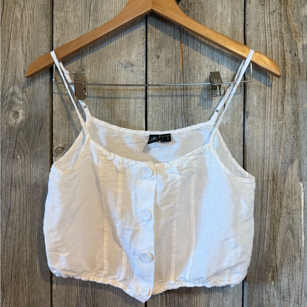 White Button-Up Women's Top Volcom -S
